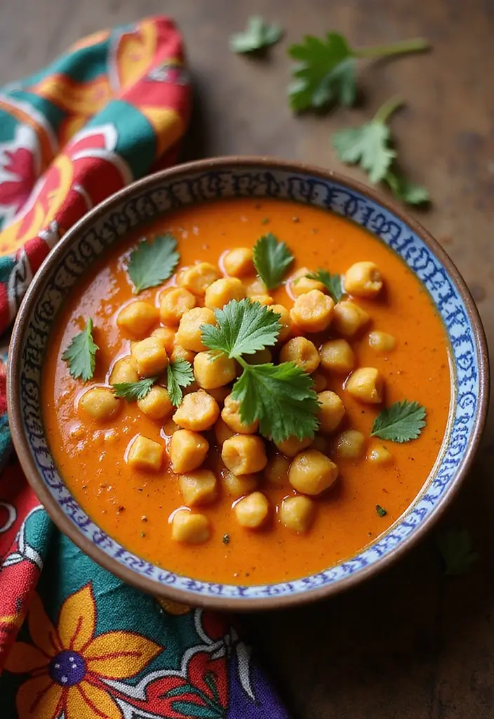 25+ Chickpea Soup Recipes for Plant-Based Comfort - 8. Thai Red Curry Chickpea Soup