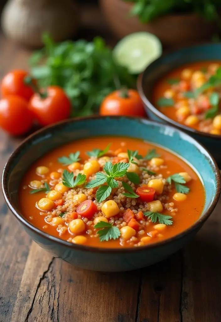 25+ Chickpea Soup Recipes for Plant-Based Comfort - 9. Chickpea and Quinoa Soup