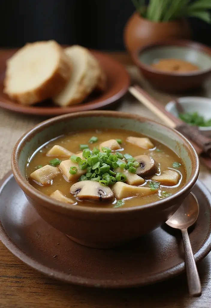 25+ Healthy Mushroom Soup Recipes You’ll Love - 19. Asian-Inspired Mushroom Soup