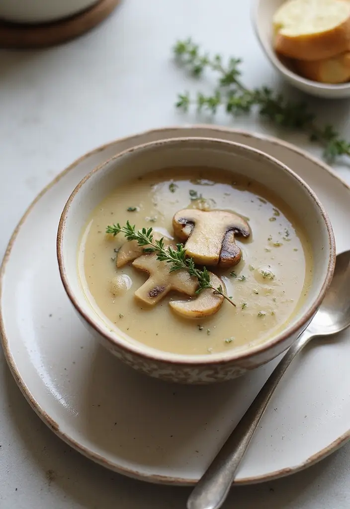 25+ Healthy Mushroom Soup Recipes You’ll Love - 5. Garlic Mushroom Soup