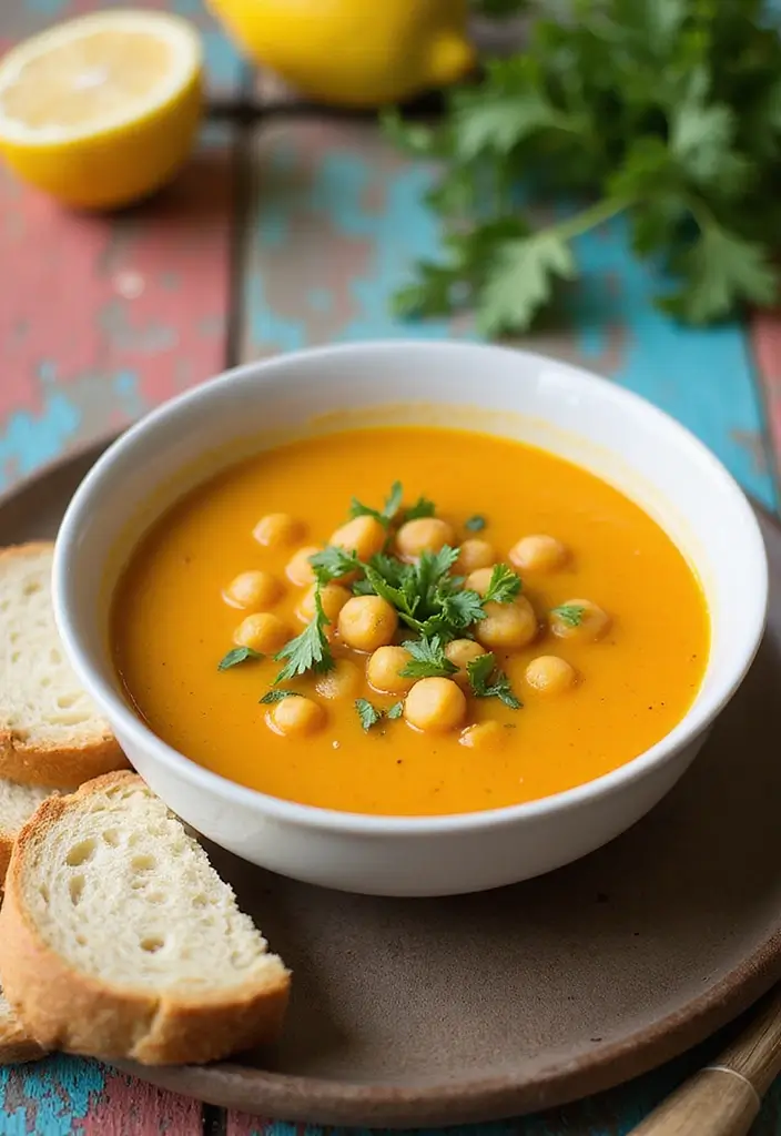 25+ Hearty Bean Soup Recipes for Comforting Meals - 16. Lemon Chickpea Soup