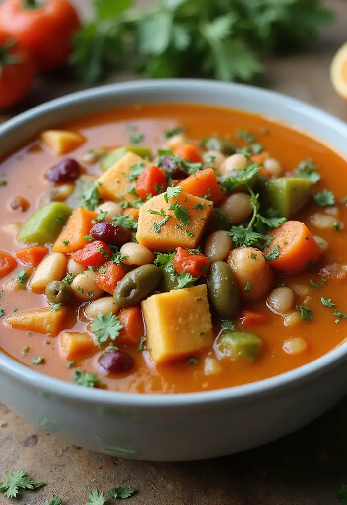25+ Hearty Bean Soup Recipes for Comforting Meals - 17. Vegetable Bean Soup