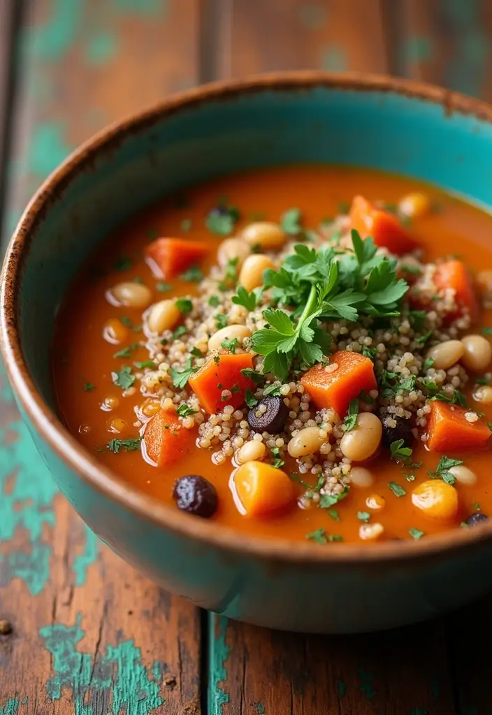 25+ Hearty Bean Soup Recipes for Comforting Meals - 20. Bean and Quinoa Soup
