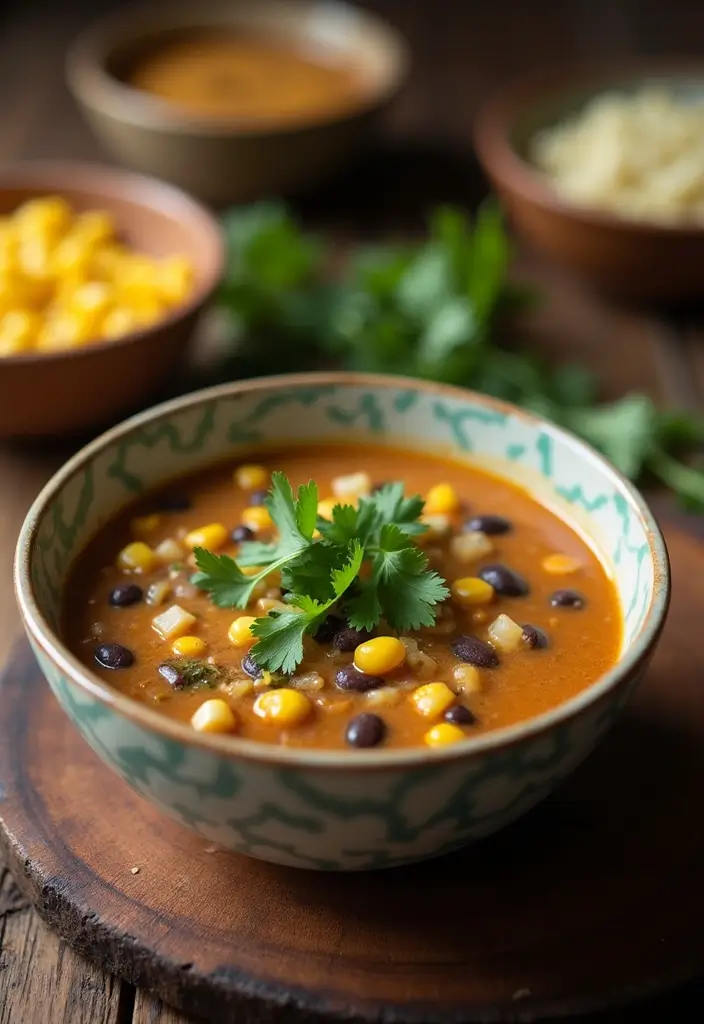 25+ Hearty Bean Soup Recipes for Comforting Meals - 23. Black Bean and Corn Chowder