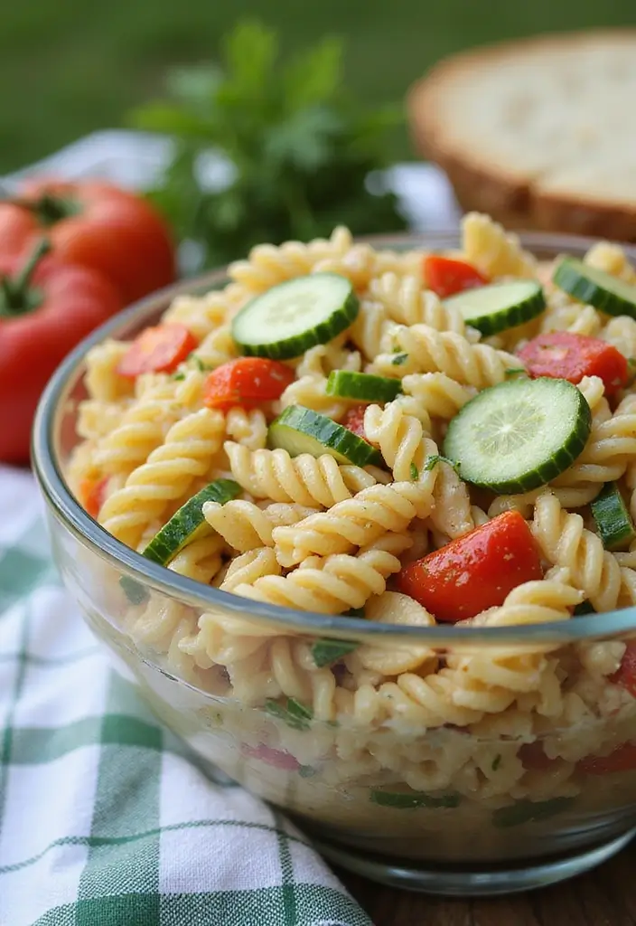 25+ Italian Pasta Salad Recipes for a Taste of Summer - 12. Creamy Italian Pasta Salad