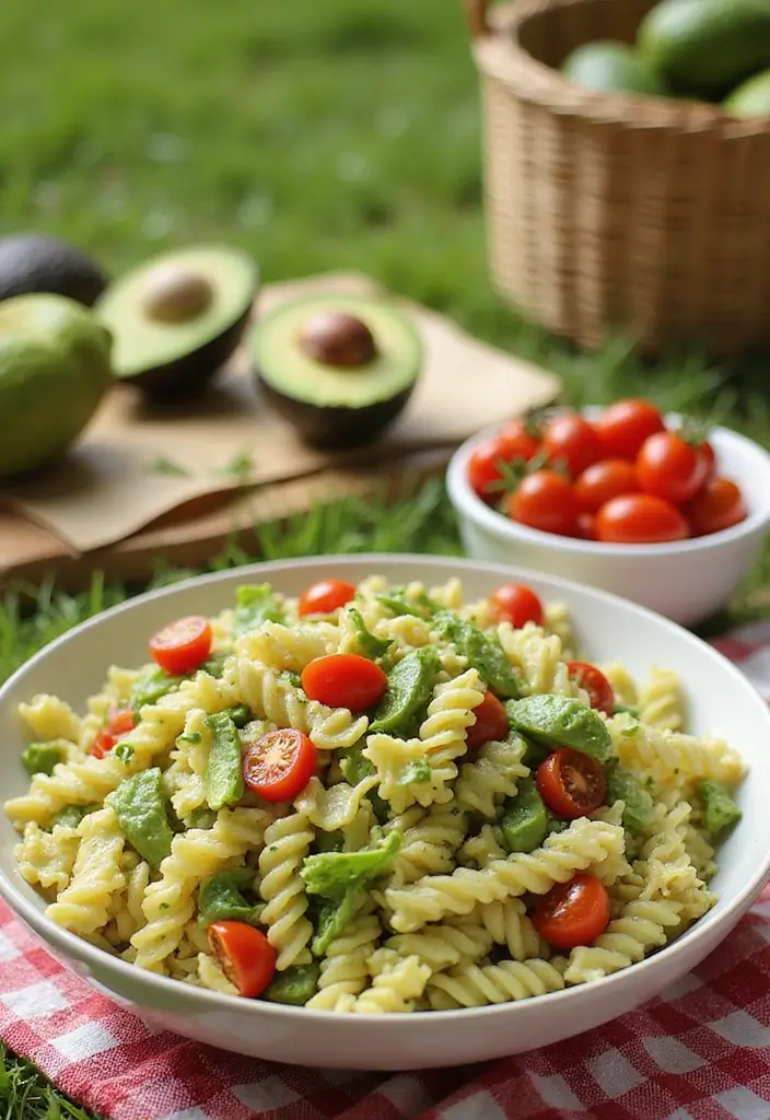 25+ Italian Pasta Salad Recipes for a Taste of Summer - 21. Creamy Avocado Pasta Salad