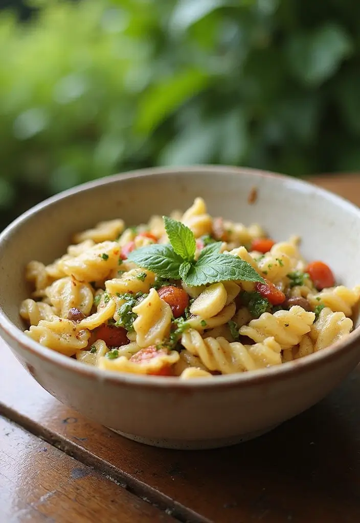 25+ Italian Pasta Salad Recipes for a Taste of Summer - 25. Italian Herb Pasta Salad with Roasted Garlic