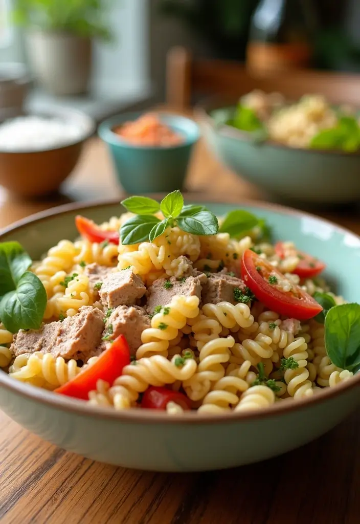 25+ Italian Pasta Salad Recipes for a Taste of Summer - 8. Tuna Pasta Salad with Italian Dressing