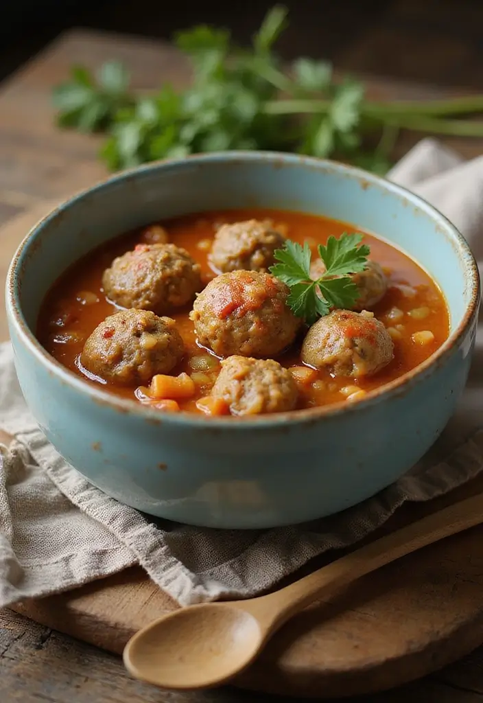 25+ Meatball Soup Recipes for Hearty Family Dinners 81 25+ Meatball Soup Recipes for Hearty Family Dinners - 13. Meatball and Rice Soup