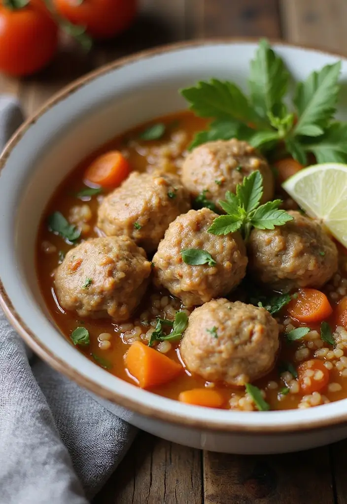 25+ Meatball Soup Recipes for Hearty Family Dinners 107 25+ Meatball Soup Recipes for Hearty Family Dinners - 17. Meatball and Quinoa Soup