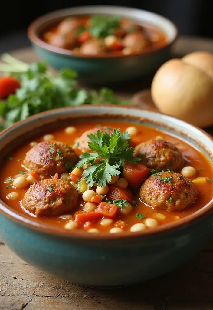 25+ Meatball Soup Recipes for Hearty Family Dinners 25 25+ Meatball Soup Recipes for Hearty Family Dinners - 5. Mediterranean Meatball Soup