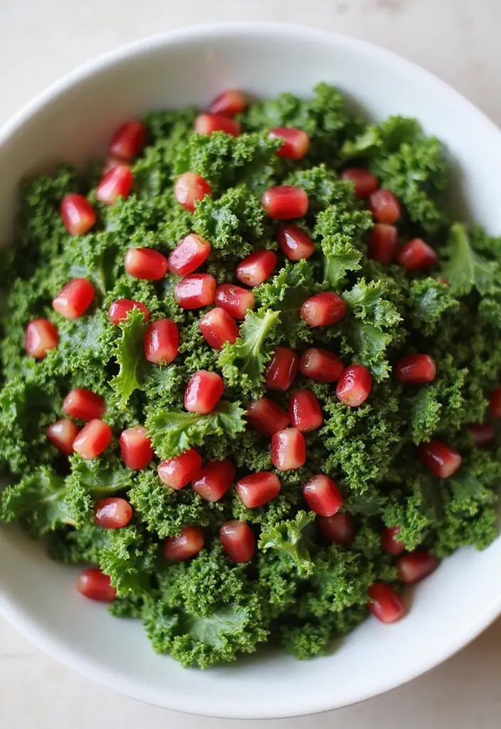 25+ Mediterranean Salad Recipes for a Fresh Lifestyle 67 25+ Mediterranean Salad Recipes for a Fresh Lifestyle - 11. Kale and Pomegranate Salad