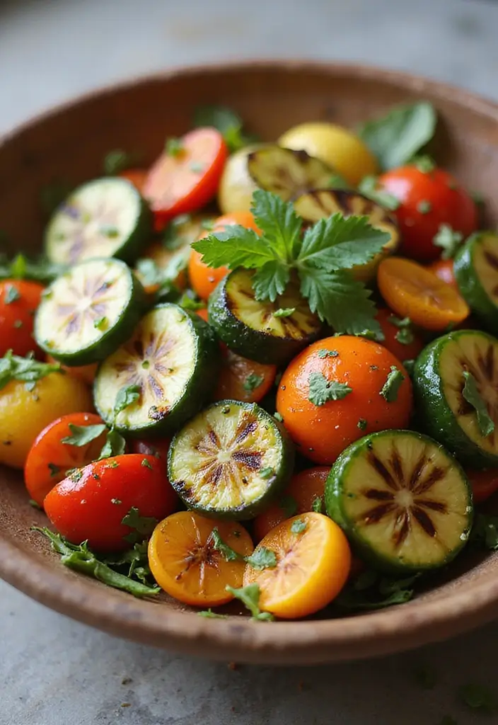 25+ Mediterranean Salad Recipes for a Fresh Lifestyle 88 25+ Mediterranean Salad Recipes for a Fresh Lifestyle - 14. Grilled Vegetable Salad