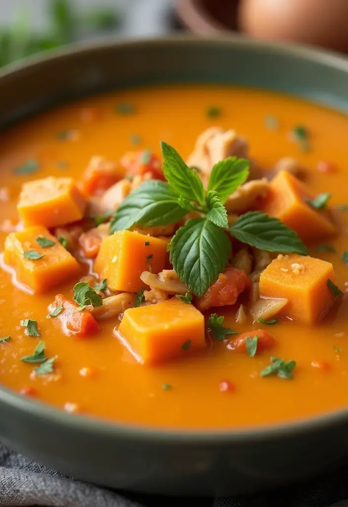 25+ Mexican Chicken Soup Recipes with Authentic Flavor 155 25+ Mexican Chicken Soup Recipes with Authentic Flavor - 25. Sweet Potato and Chicken Soup