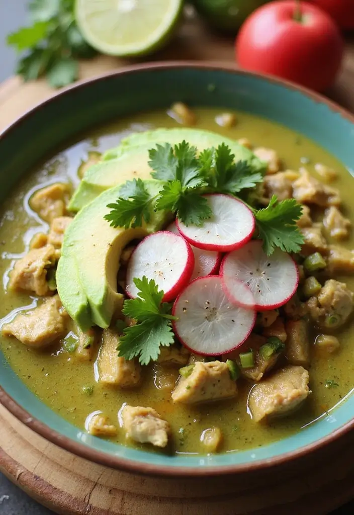 25+ Mexican Chicken Soup Recipes with Authentic Flavor 27 25+ Mexican Chicken Soup Recipes with Authentic Flavor - 5. Chicken Pozole Verde