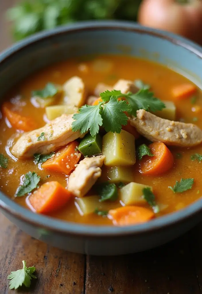 25+ Mexican Chicken Soup Recipes with Authentic Flavor 46 25+ Mexican Chicken Soup Recipes with Authentic Flavor - 8. Chicken and Vegetable Soup