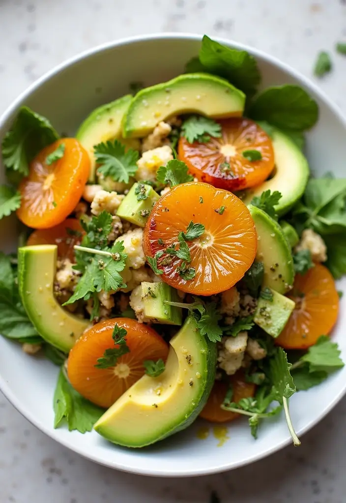 25+ Mexican Salad Recipes with Bold Zesty Flavor - 1. Avocado Citrus Salad