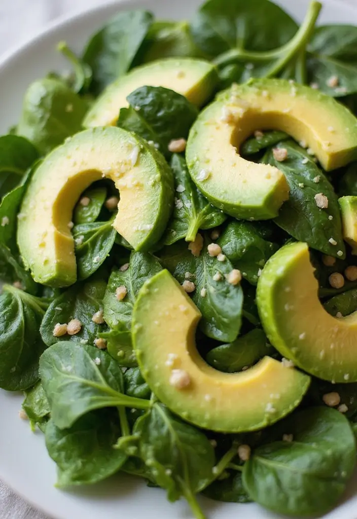25+ Mexican Salad Recipes with Bold Zesty Flavor - 18. Spinach and Avocado Salad