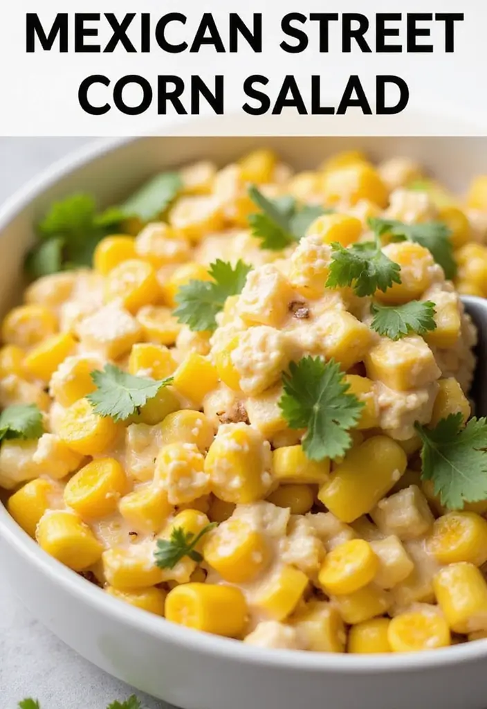 25+ Mexican Salad Recipes with Bold Zesty Flavor - 2. Mexican Street Corn Salad