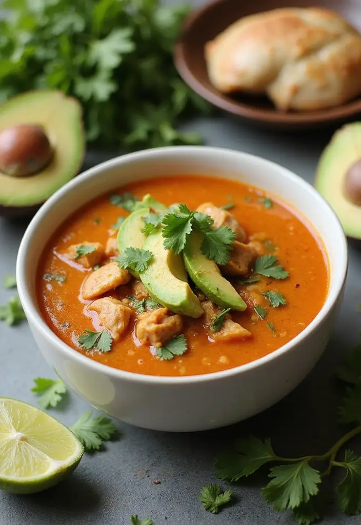 25+ Mexican Soup Recipes Full of Spice and Flavor 107 25+ Mexican Soup Recipes Full of Spice and Flavor - 17. Mexican Chicken and Avocado Soup