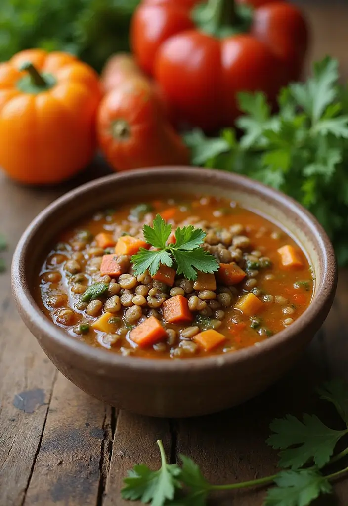 25+ Mexican Soup Recipes Full of Spice and Flavor 22 25+ Mexican Soup Recipes Full of Spice and Flavor - 4. Hearty Lentil and Veggie Soup