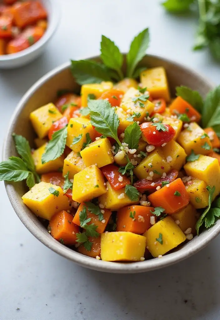 25+ Mixed Green Salad Recipes for Easy Healthy Meals - 12. Thai Mango Salad