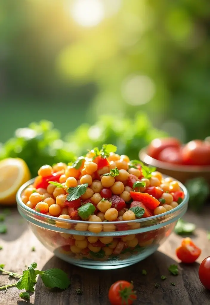 25+ Mixed Green Salad Recipes for Easy Healthy Meals - 2. Mediterranean Chickpea Salad