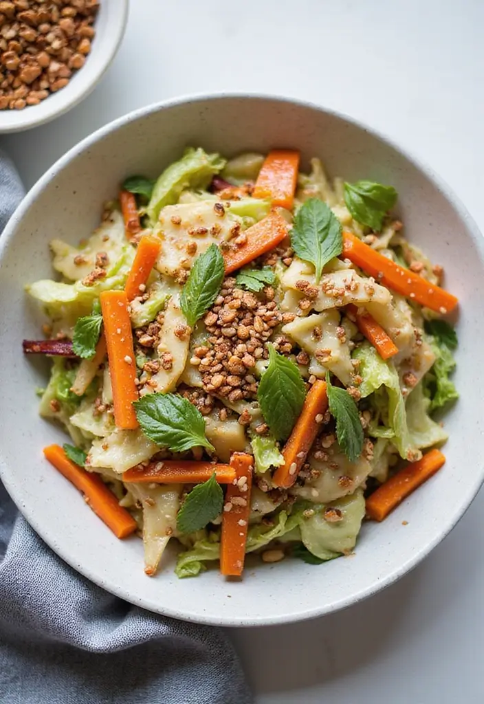 25+ Mixed Green Salad Recipes for Easy Healthy Meals - 4. Asian Sesame Salad