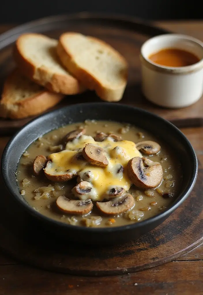 25+ Mushroom Soup Recipes for a Rich Earthy Bowl - 18. French Onion Mushroom Soup