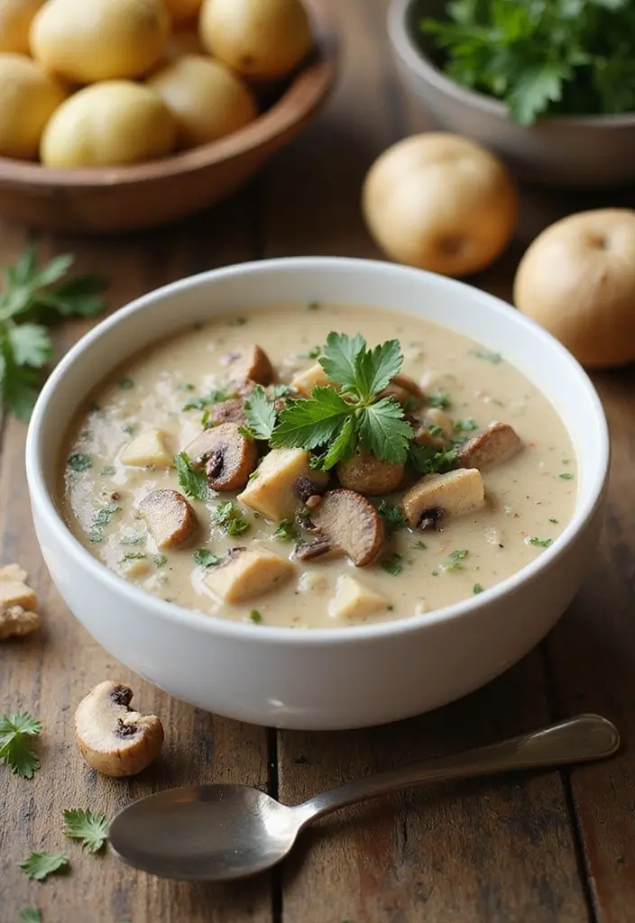 25+ Mushroom Soup Recipes for a Rich Earthy Bowl - 20. Vegan Mushroom Chowder