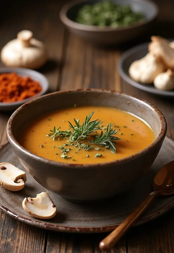 25+ Mushroom Soup Recipes for a Rich Earthy Bowl - 24. Smoky Mushroom Soup