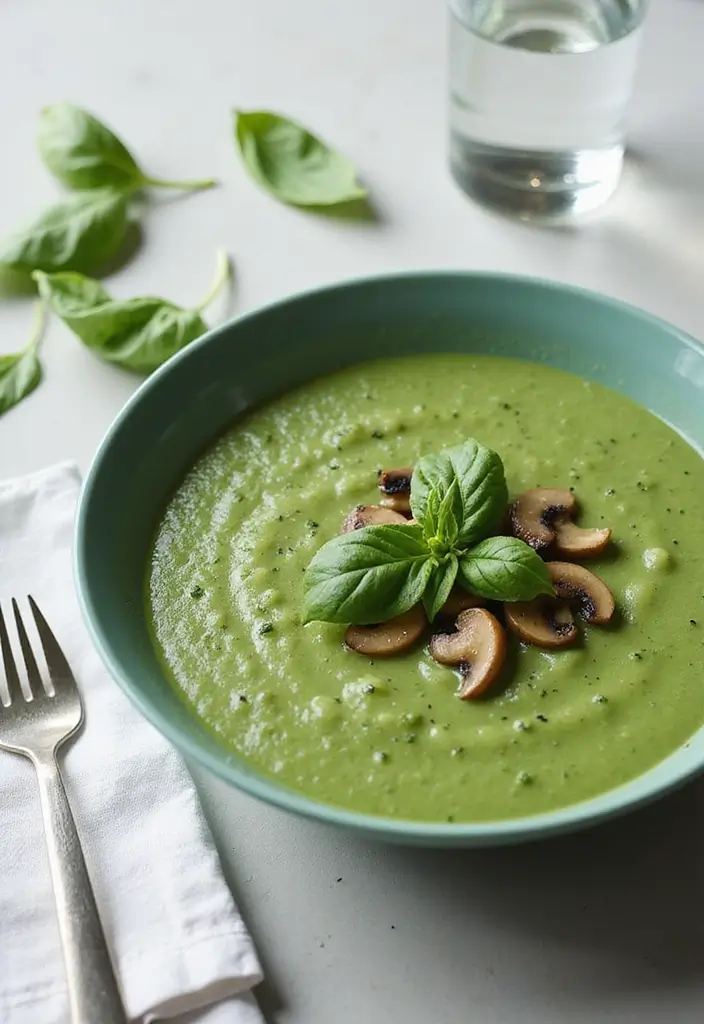 25+ Mushroom Soup Recipes for a Rich Earthy Bowl - 3. Healthy Spinach and Mushroom Soup