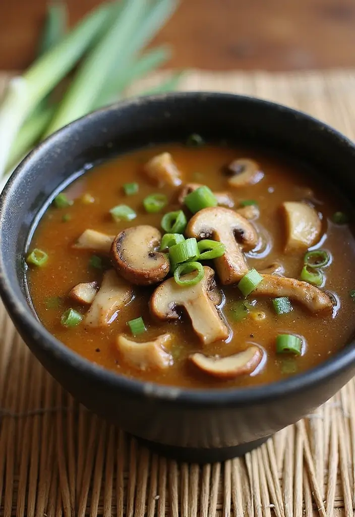 25+ Mushroom Soup Recipes for a Rich Earthy Bowl - 5. Asian-Inspired Miso Mushroom Soup