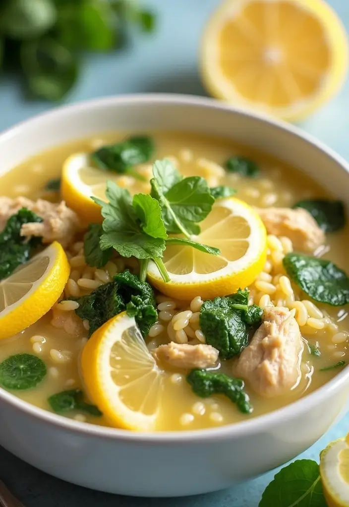 25+ Olive Garden Soup Recipes to Recreate at Home - 13. Lemon Chicken Orzo Soup: Bright and Fresh
