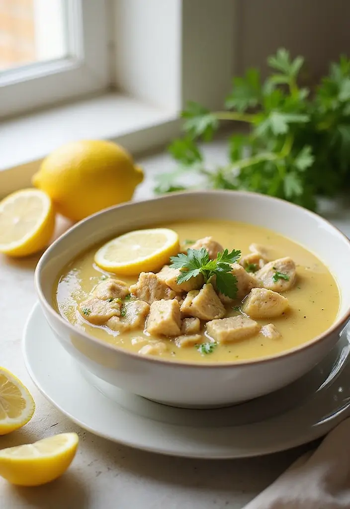 25+ Olive Garden Soup Recipes to Recreate at Home - 17. Greek Lemon Chicken Soup: A Citrusy Twist