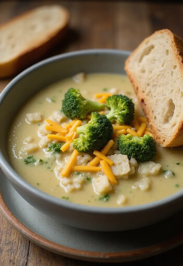25+ Olive Garden Soup Recipes to Recreate at Home - 20. Cheesy Broccoli and Rice Soup: Comfort Food Reimagined