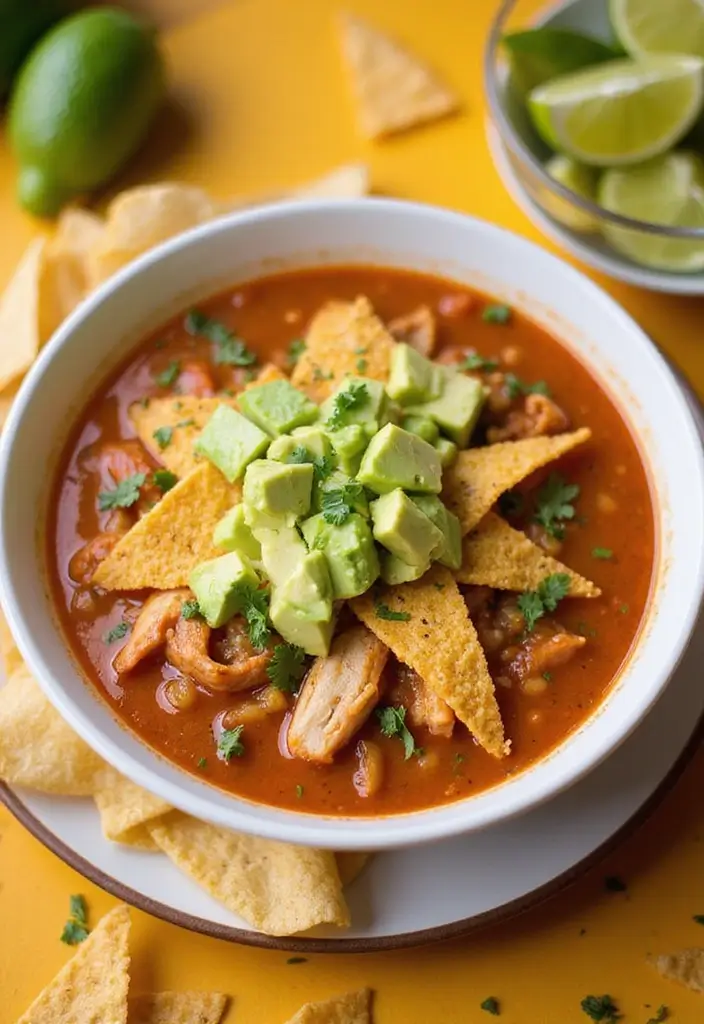 25+ Olive Garden Soup Recipes to Recreate at Home - 22. Chicken Tortilla Soup: A South of the Border Twist