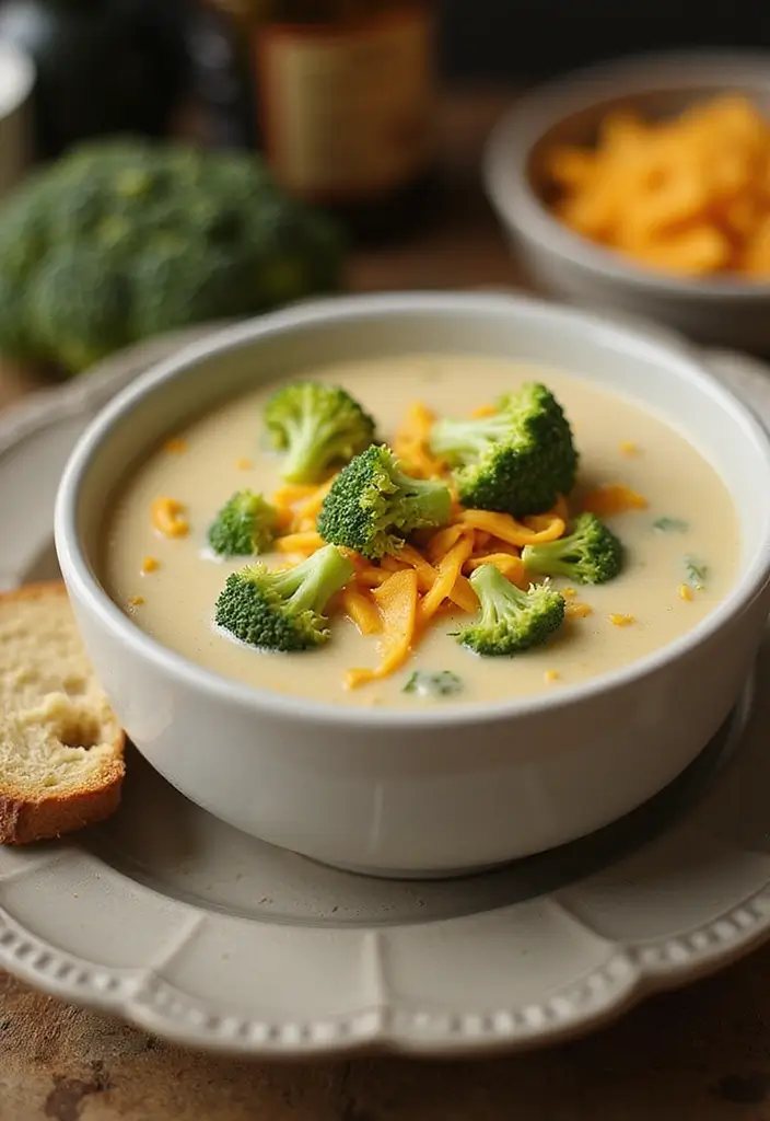 25+ Olive Garden Soup Recipes to Recreate at Home - 8. Broccoli Cheddar Soup: A Kid-Friendly Favorite