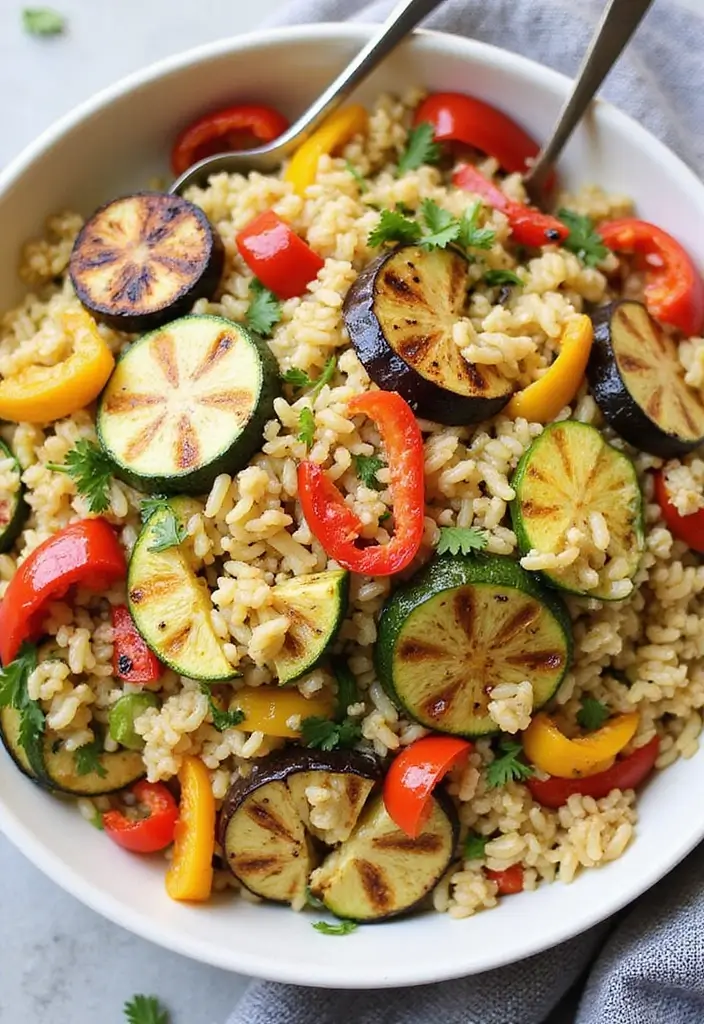 25+ Orzo Salad Recipes for Fresh Easy Meals - 13. Orzo Salad with Grilled Vegetables