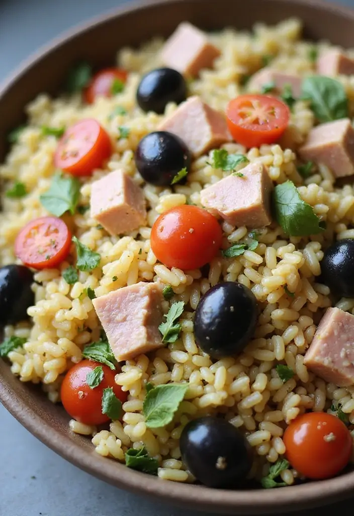 25+ Orzo Salad Recipes for Fresh Easy Meals - 23. Orzo Salad with Tuna and Olives