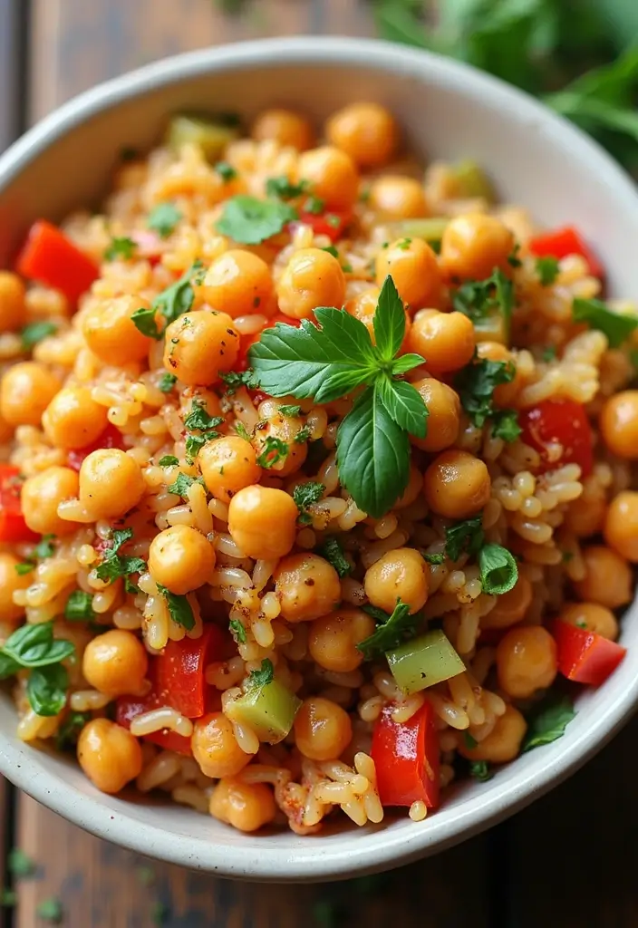 25+ Orzo Salad Recipes for Fresh Easy Meals - 6. Spicy Orzo Salad with Chickpeas