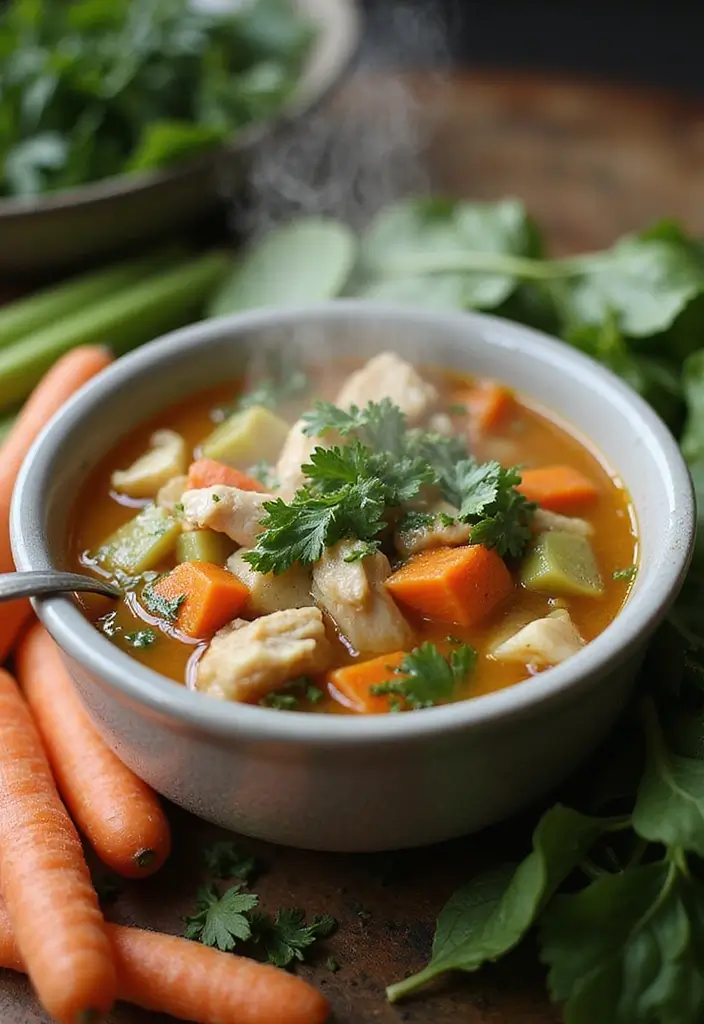 25+ Paleo Soup Recipes That Are Wholesome and Delicious - 1. Hearty Vegetable and Chicken Soup