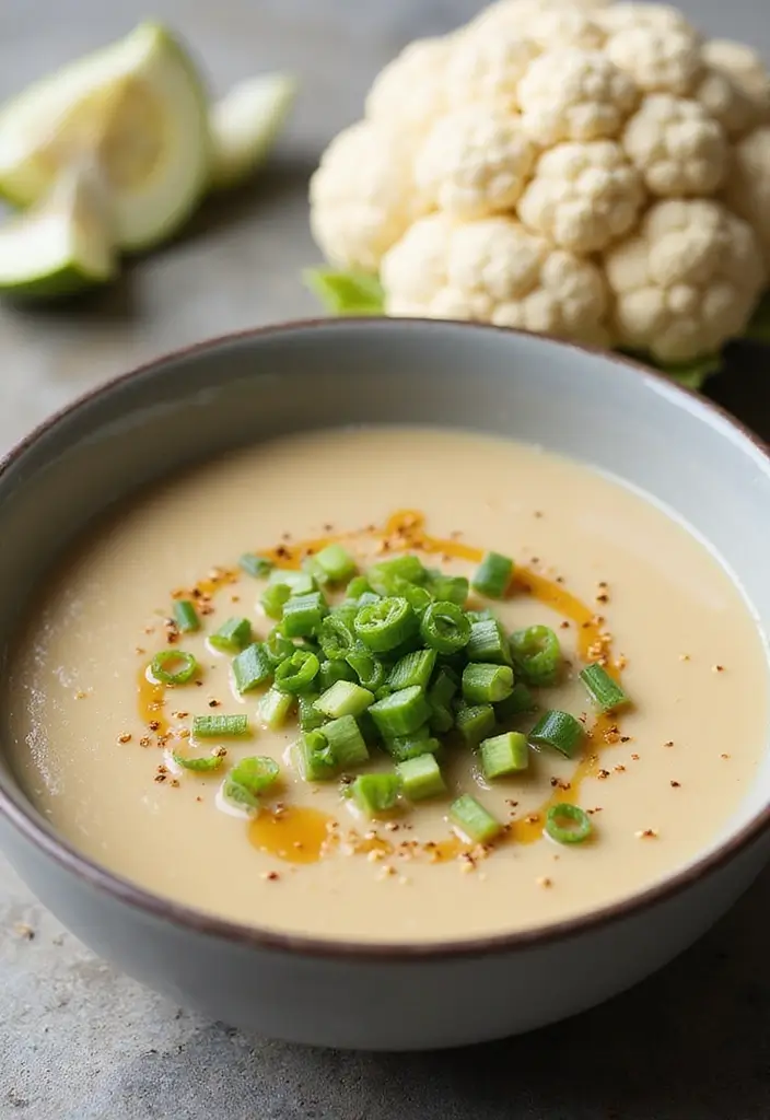 25+ Paleo Soup Recipes That Are Wholesome and Delicious - 15. Asian-Inspired Cauliflower Soup