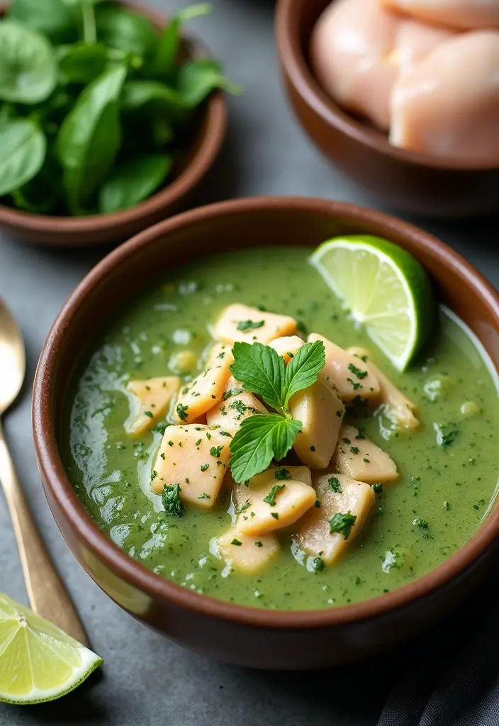 25+ Paleo Soup Recipes That Are Wholesome and Delicious - 17. Spinach and Chicken Coconut Soup