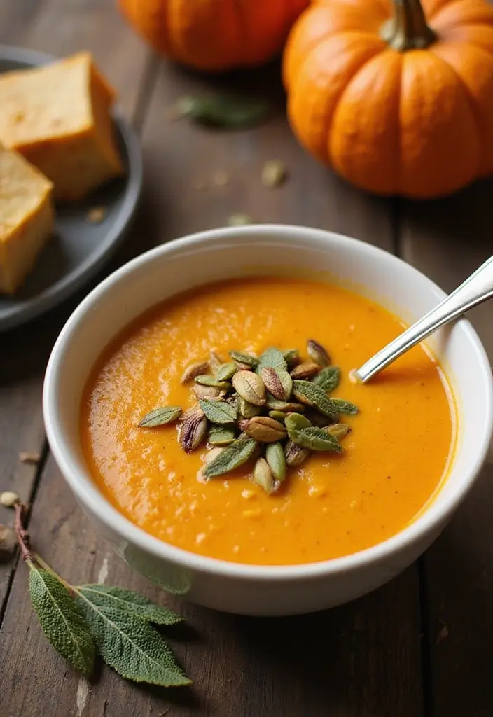 25+ Paleo Soup Recipes That Are Wholesome and Delicious - 24. Pumpkin and Sage Soup