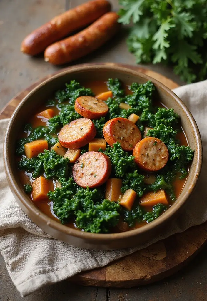 25+ Paleo Soup Recipes That Are Wholesome and Delicious - 4. Spicy Sausage and Kale Soup