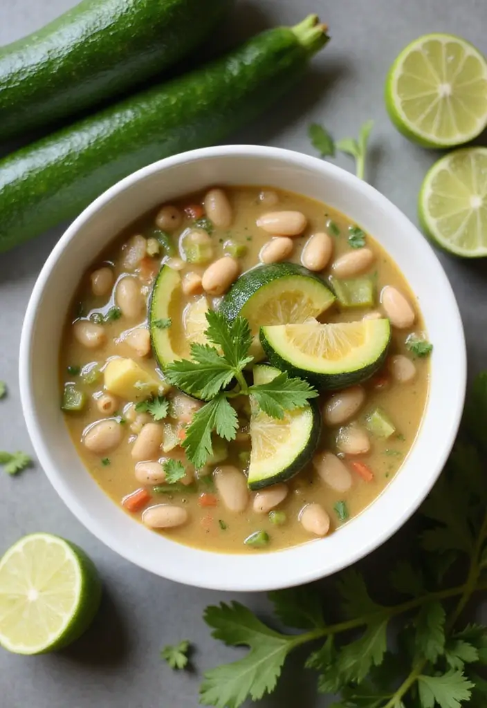 25+ Pinto Bean Soup Recipes Full of Protein and Flavor - 14. Pinto Bean and Zucchini Soup