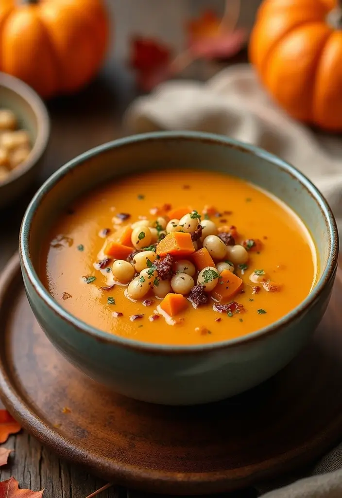 25+ Pinto Bean Soup Recipes Full of Protein and Flavor - 23. Pinto Bean and Butternut Squash Soup