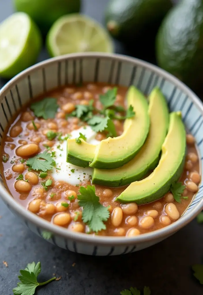 25+ Pinto Bean Soup Recipes Full of Protein and Flavor - 4. Creamy Pinto Bean and Avocado Soup