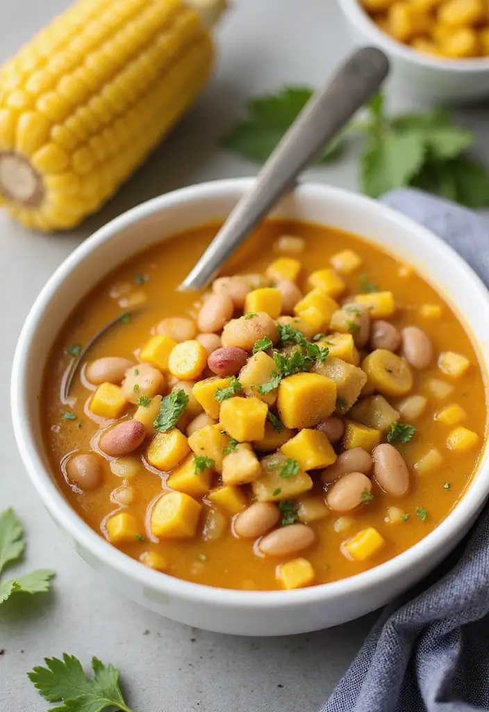 25+ Pinto Bean Soup Recipes Full of Protein and Flavor - 7. Pinto Bean and Corn Chowder